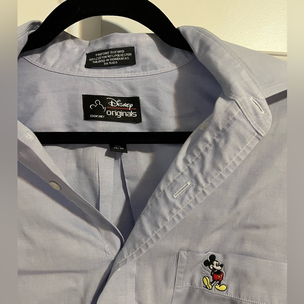 Vintage Disney Originals Button Up Shirt -‎ 16.5 - Picture 2 of 3